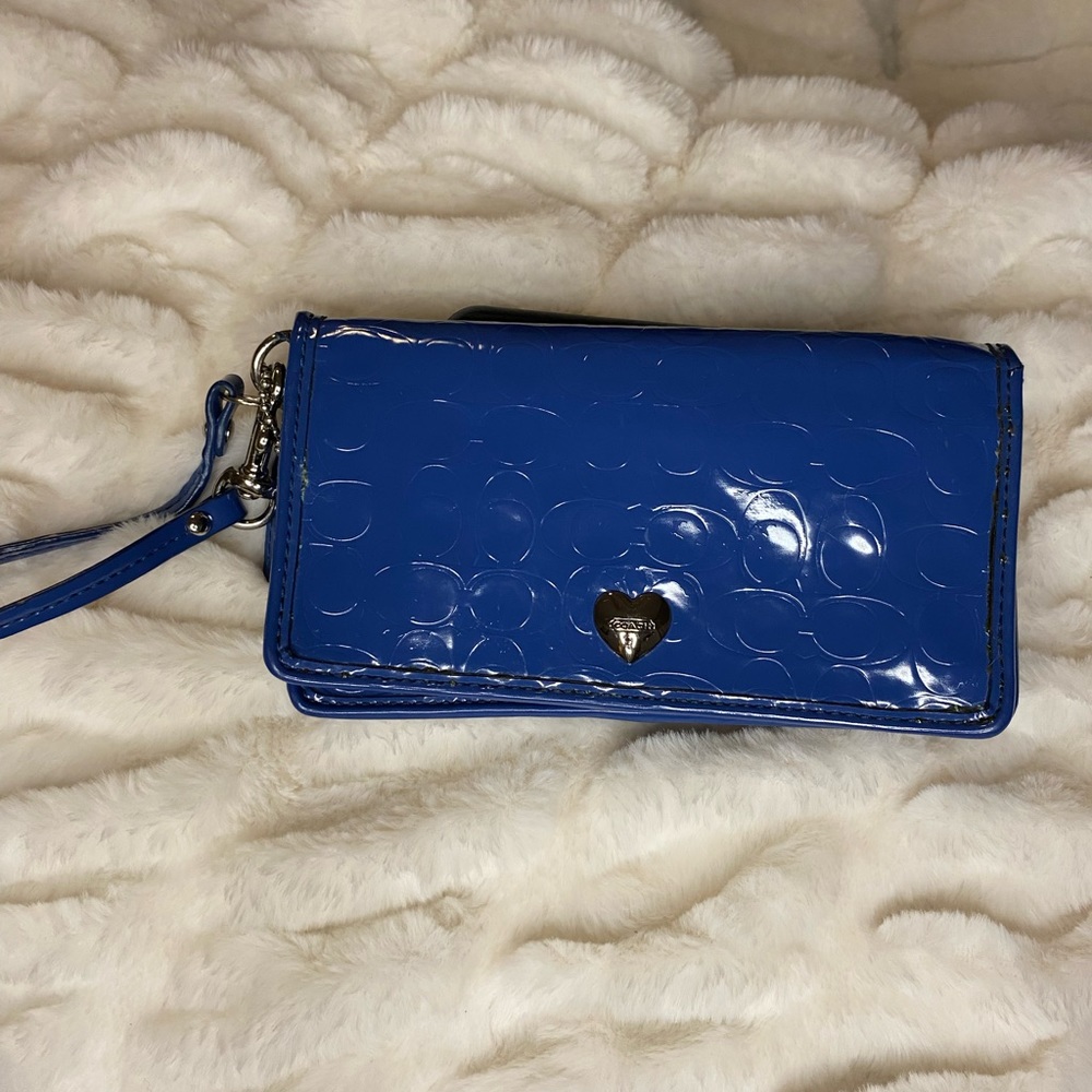 Coach zipper wristlet